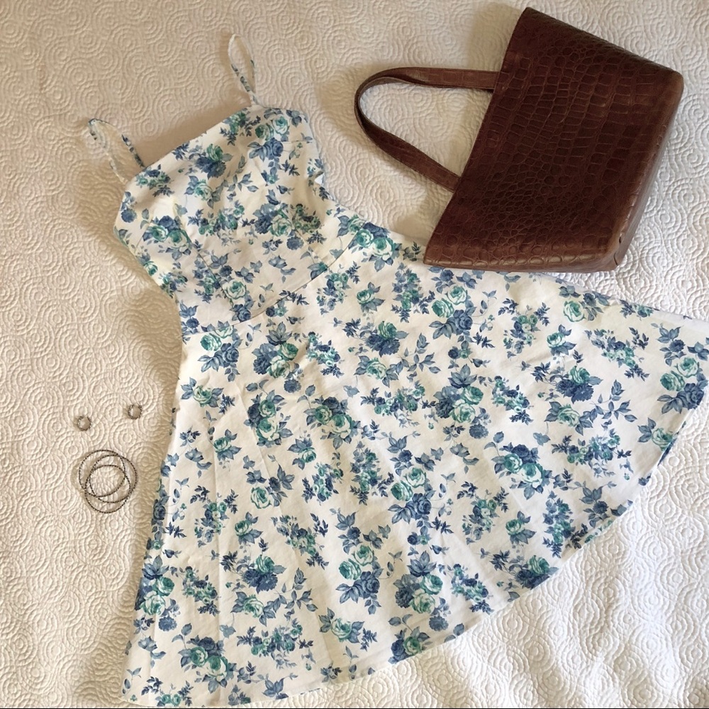 Jodi Christopher Fit and Flare Floral Dress